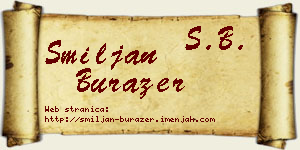 Smiljan Burazer vizit kartica